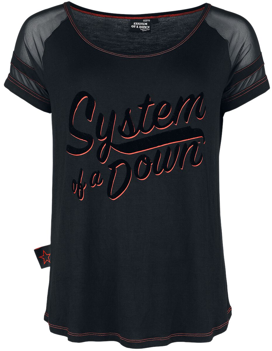 T-Shirt Manches courtes de System Of A Down - EMP Signature Collection - S à M - pour Femme - noir