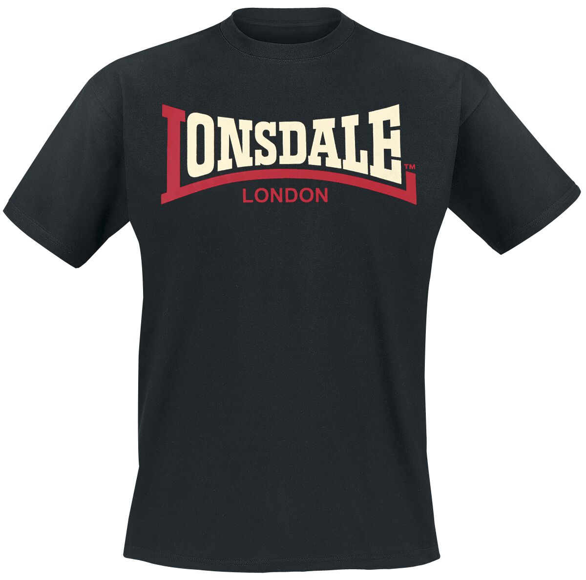 Levně Lonsdale London Two Tone Tričko černá