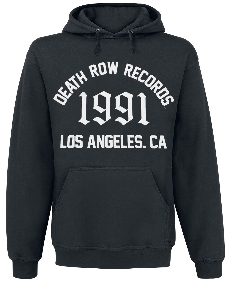 Death Row Records Kapuzenpullover - 1991 Los Angeles - S bis M - für Männer - Größe S - schwarz  - Lizenziertes Merchandise!