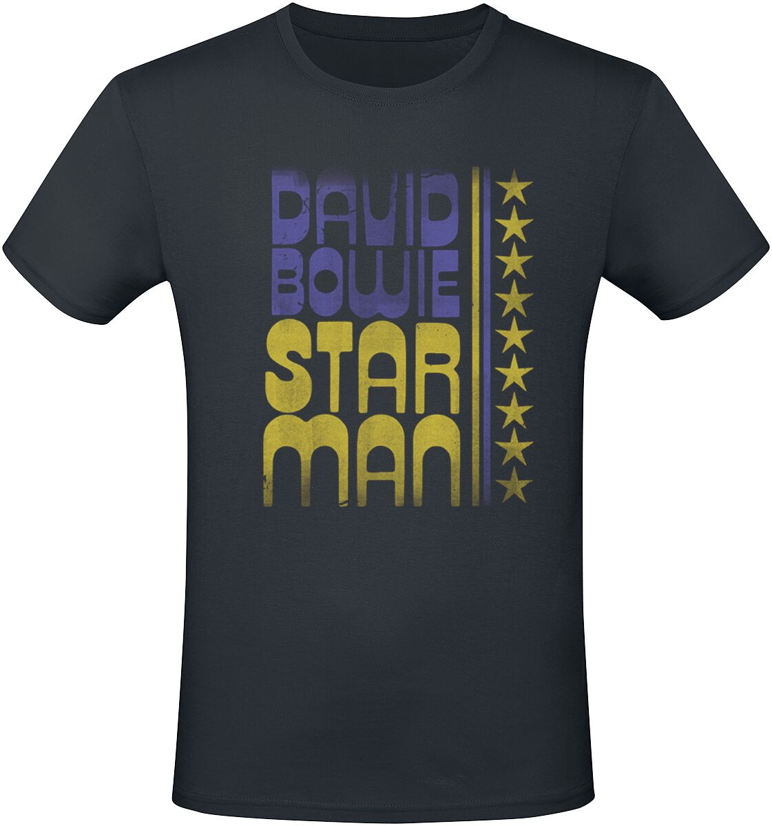 David Bowie Starman T-Shirt schwarz