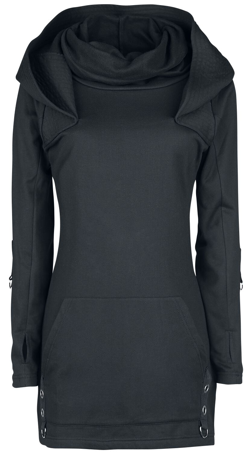 Sweat-shirt à capuche Gothic de Poizen Industries - Haut Siego - S à 4XL - pour Femme - noir