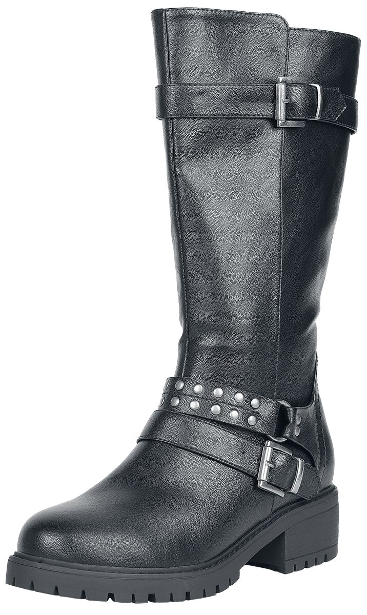Rock Rebel by EMP Boots with Buckles and Studs Stiefel schwarz in EU37