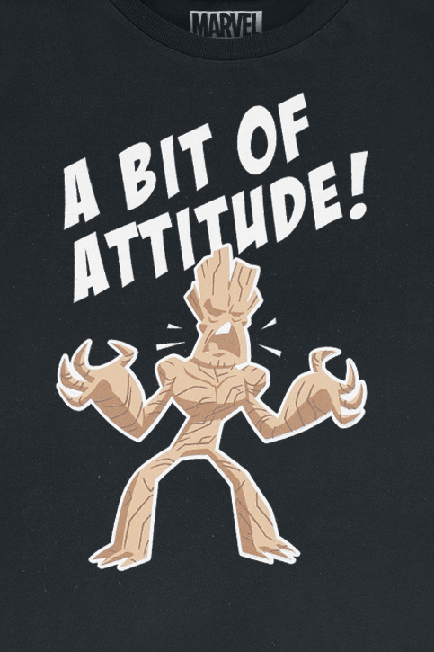 Guardians Of The Galaxy Kids - A Bit Of Attitude! T-Shirt schwarz