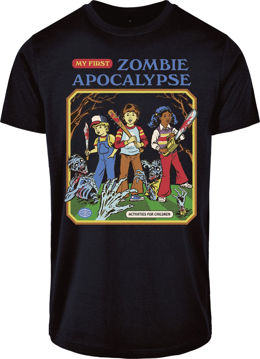 My First Zombie Apocalypse T-Shirt schwarz von Steven Rhodes