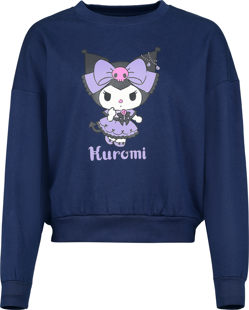Bluza Anime z Hello Kitty - Hello Kitty and Friends - Kuromi - Kobiety - niebieski