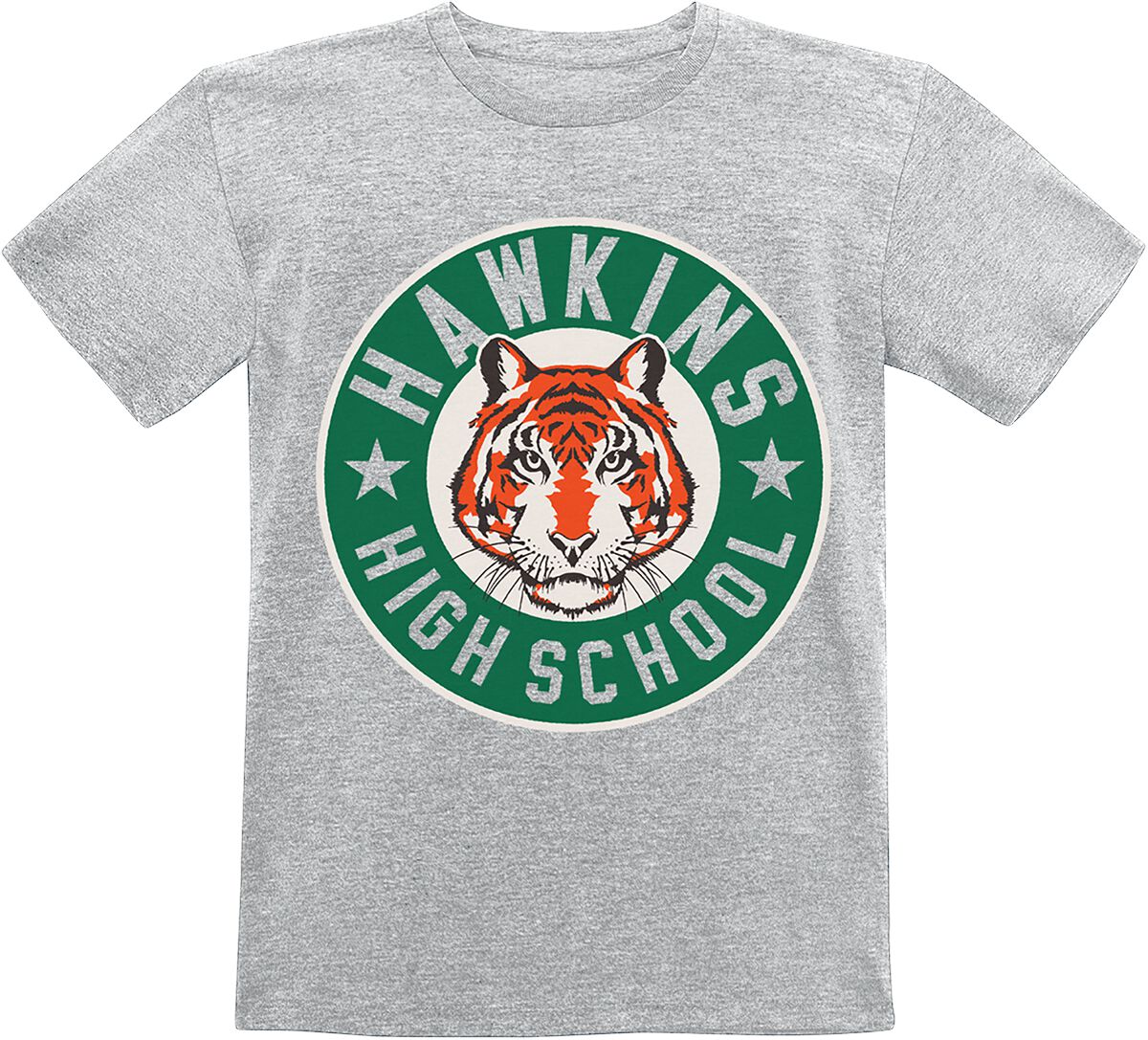 Stranger Things Kids - Hawkins High School T-Shirt grey