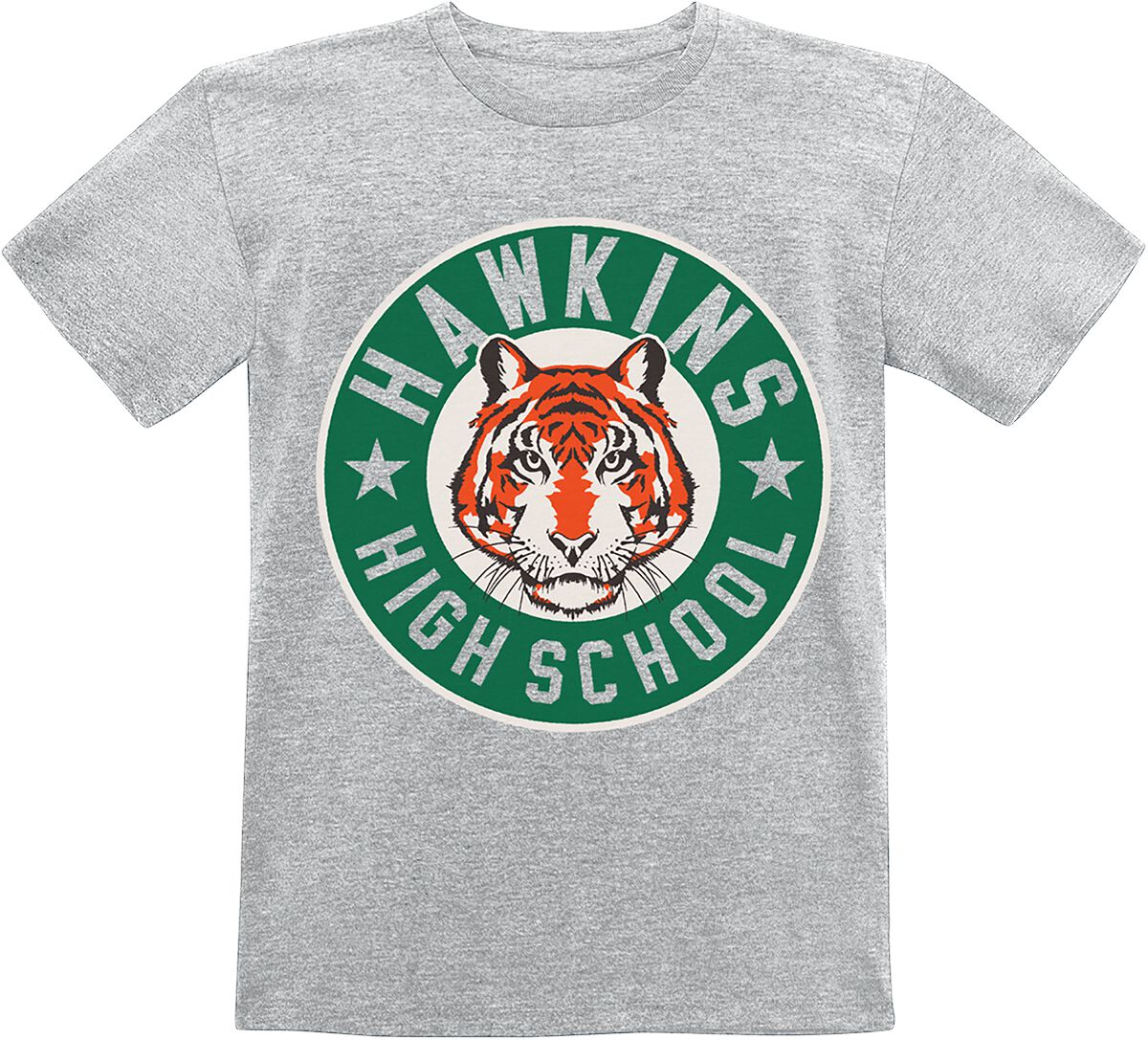Stranger Things Kids – Hawkings High School T-Shirt grau