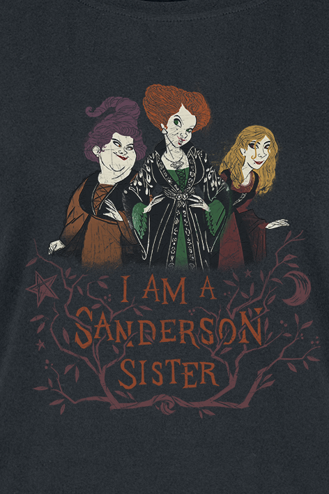 Hocus Pocus Sanderson Sister T-Shirt schwarz