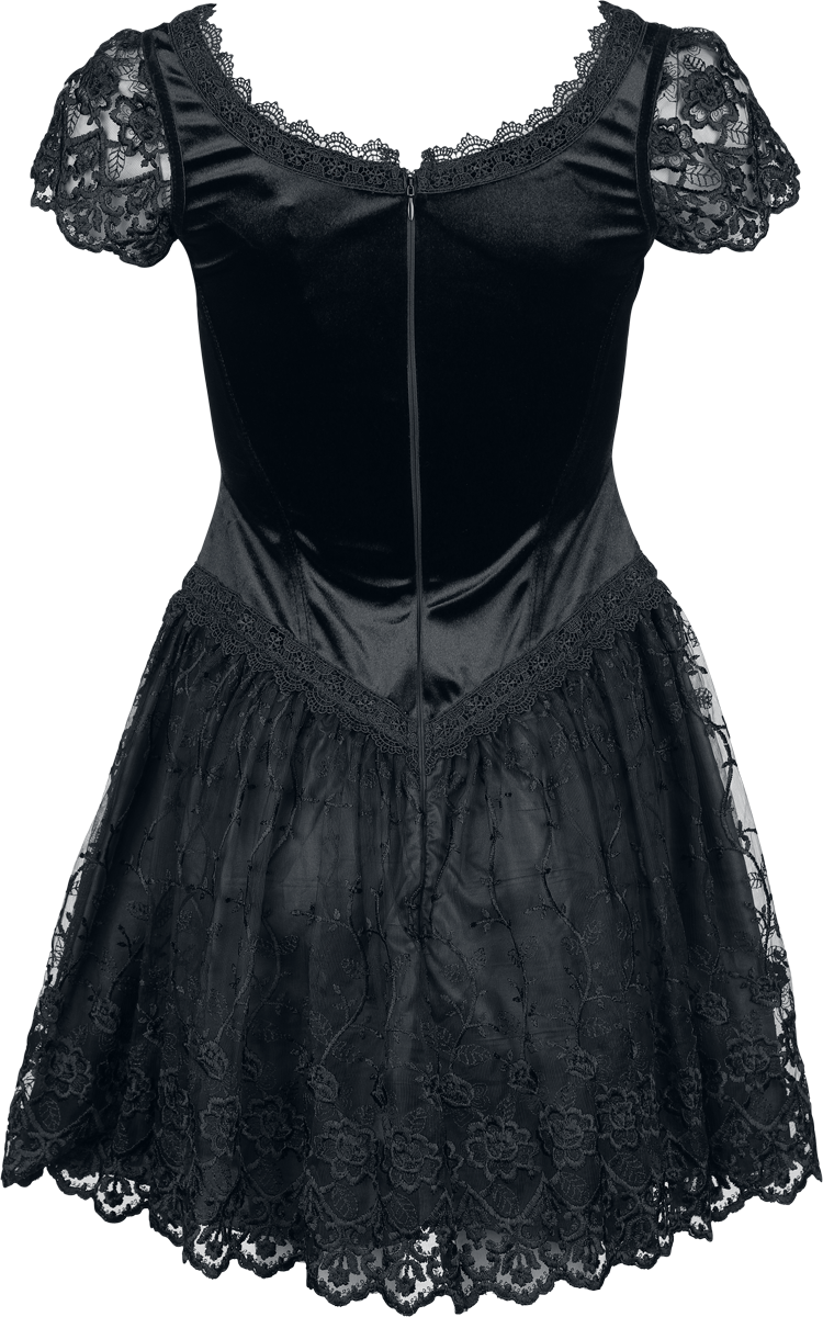 6426021967926 - Gothic Short Dress Kurzes Kleid schwarz in S 6426021967926 - Gothic Short Dress Kurzes Kleid schwarz in S