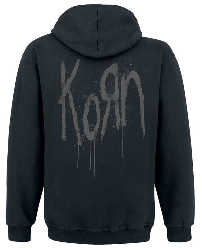 Korn Kapuzenpullover - Korn Black Logo - S bis 5XL - für Männer - Größe S - schwarz  - EMP exklusives Merchandise!