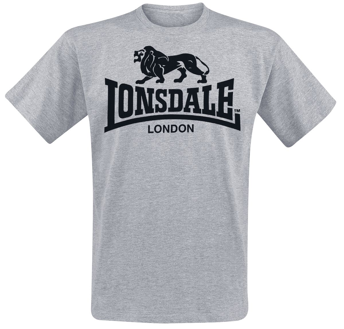 Lonsdale London T-Shirt - Logo - S bis XXL - für Männer - Größe L - grau
