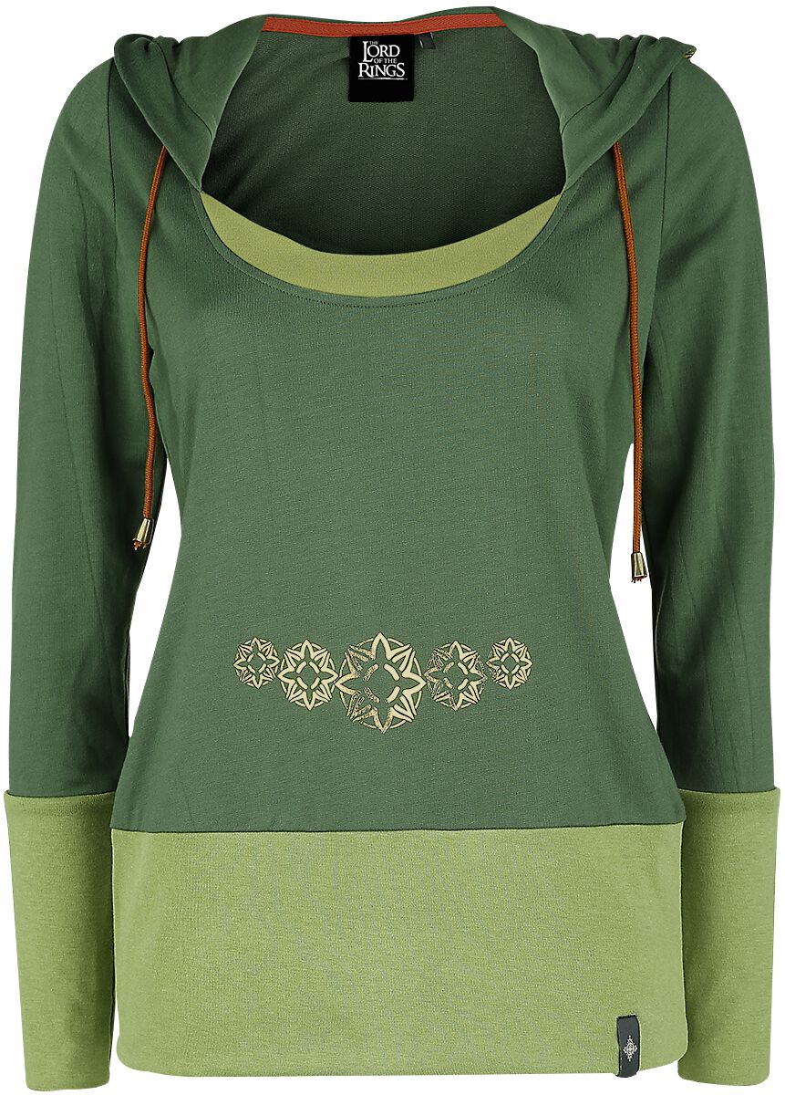 Sweat-shirt à capuche de Le Seigneur Des Anneaux - Eowyn - M à 5XL - pour Femme - vert