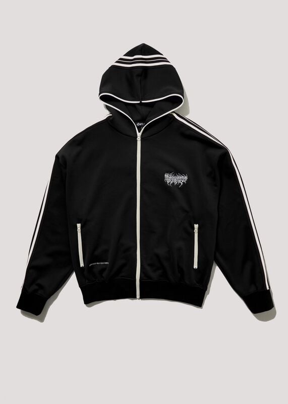 Chet Rock Trainingsjacke - Bronx Hoodie Black - S bis XXL - für Männer - Größe L - schwarz