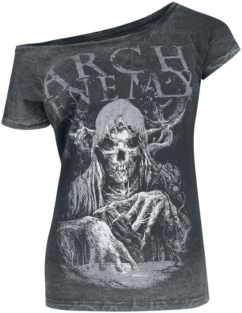 Image of T-Shirt di Arch Enemy - MMXX - S a L - Donna - grigio scuro/grigio chiaro