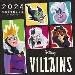 Wandkalender 2024, Disney Villains, Wandkalender