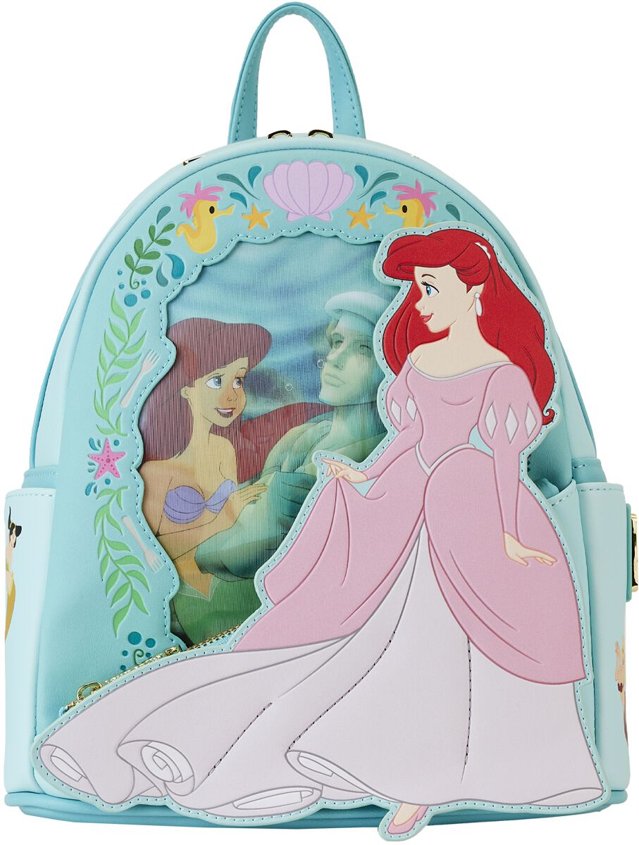 Image of Mini zaino Disney di The Little Mermaid - Loungefly - Princess Lenticular - Donna - multicolore