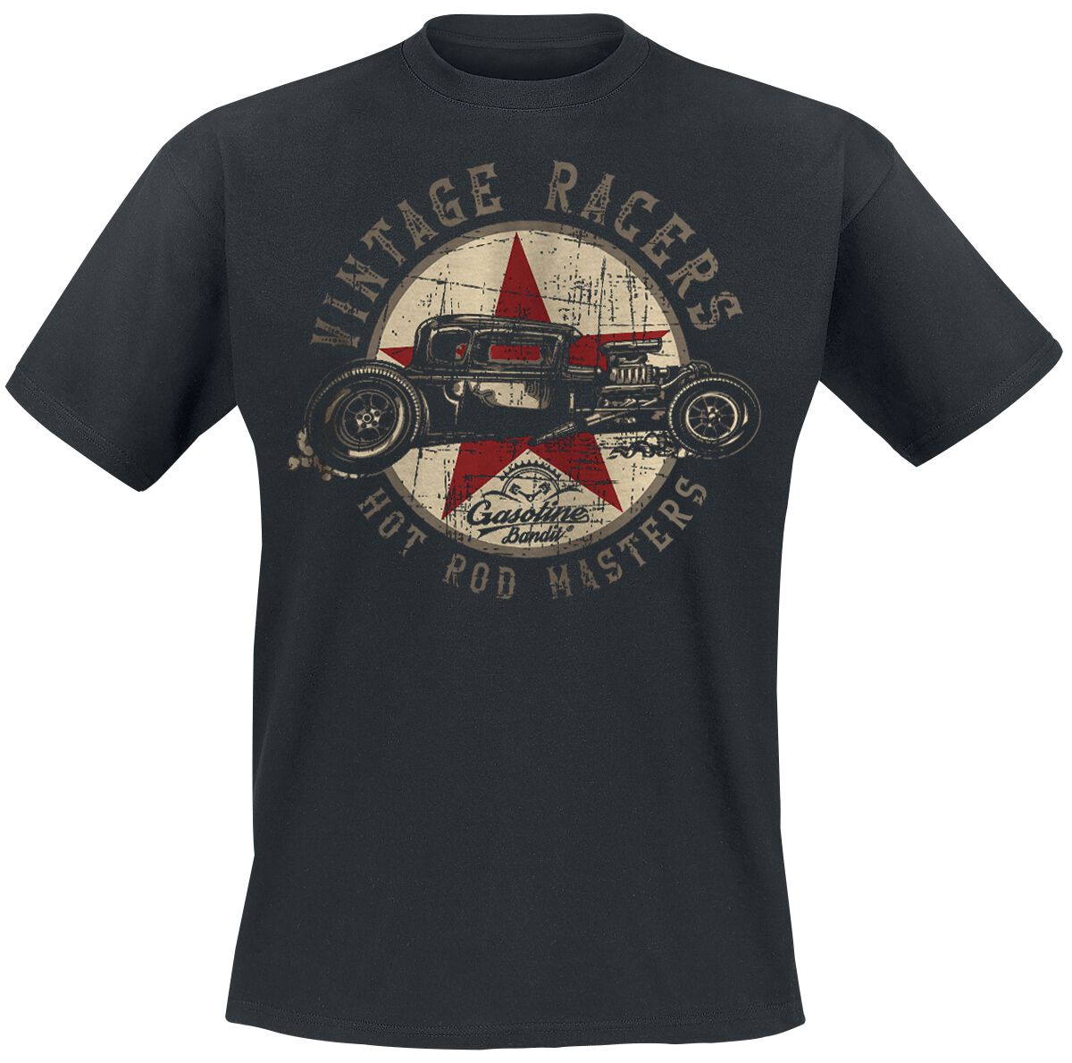 Gasoline Bandit Vintage Racers T-Shirt schwarz in XXL