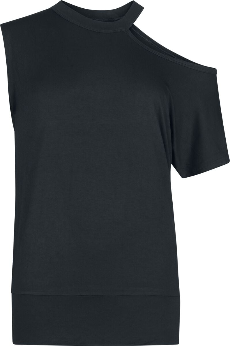4068143325110 - Essential T-Shirt mit Off-Shoulder T-Shirt schwarz in M