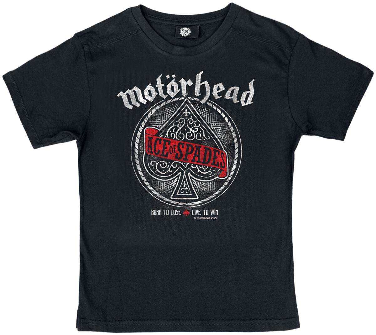 Image of Motörhead Metal-Kids - Red Banner Kids Kinder-Shirt schwarz