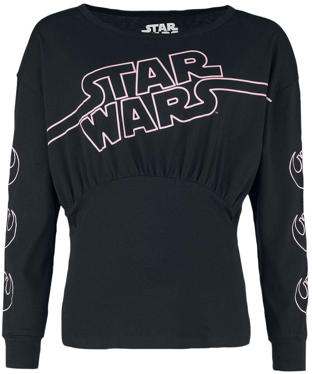 Levně Star Wars Star Wars Dámské tričko s dlouhými rukávy černá
