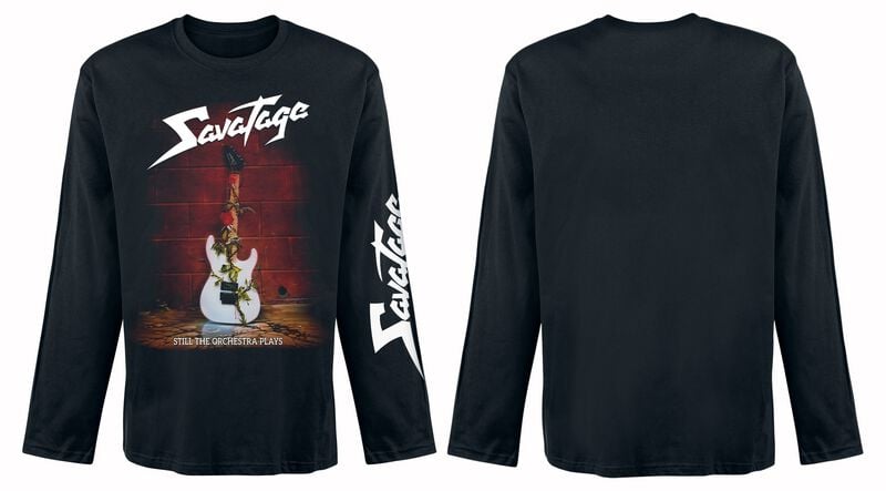 Levně Savatage Guitar Tričko s dlouhým rukávem černá