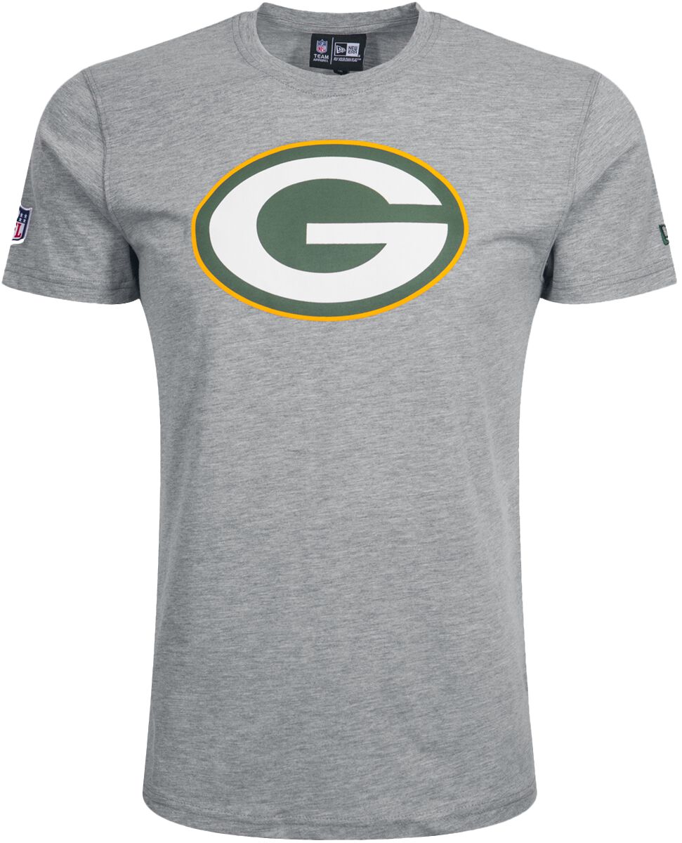New Era - NFL T-Shirt - Green Bay Packers - S bis 3XL - für Männer - Größe S - hellgrau