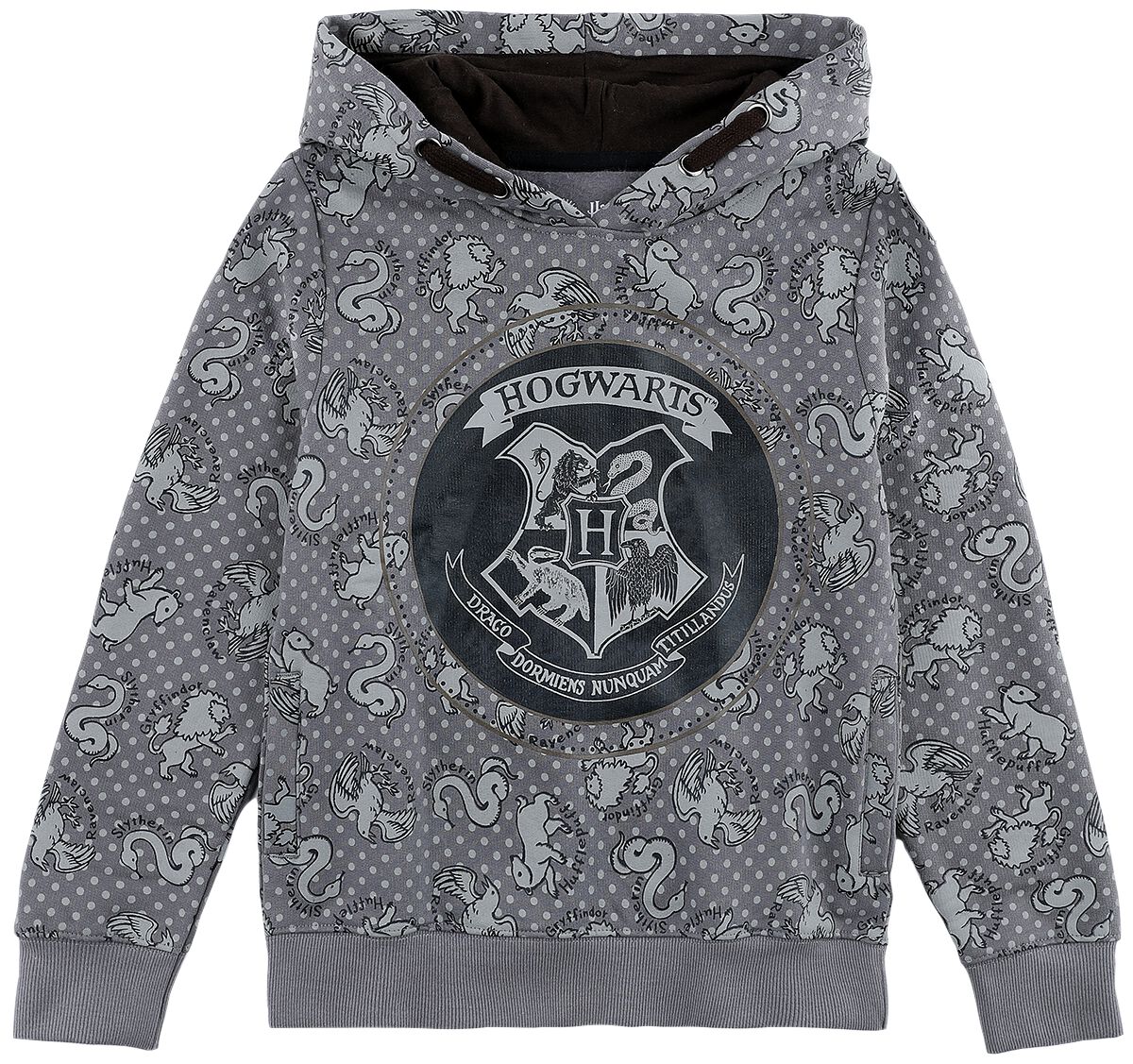 Sweat-Shirt à capuche de Harry Potter - Enfants - Poudlard - 128 - pour filles - gris