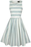 Pale Blue Stripe Dress, Dolly and Dotty, Mittellanges Kleid
