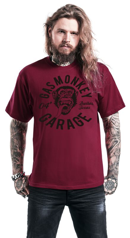 Männer Bekleidung Monkey Mechanic | Gas Monkey Garage T-Shirt