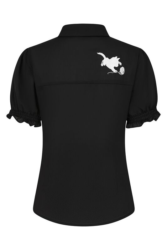 Blusa Rockabilly di Banned Alternative - Sophie - Donna - nero