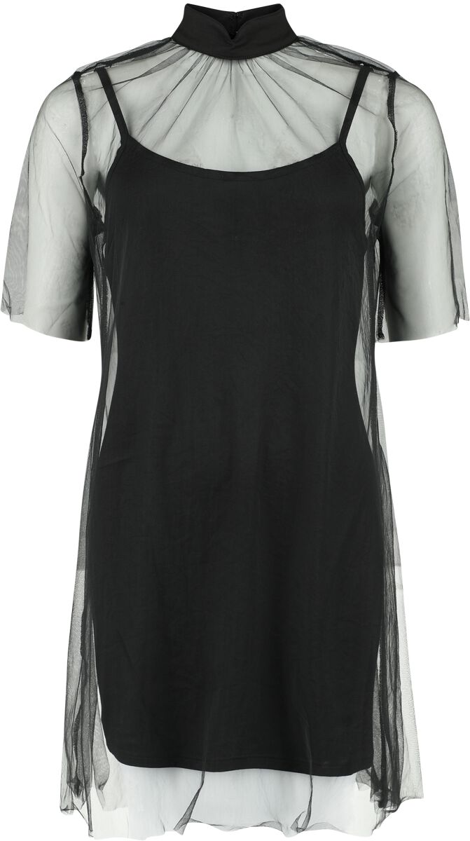 Levně KIHILIST by KILLSTAR Ravaged Spirit Mini Dress Šaty černá