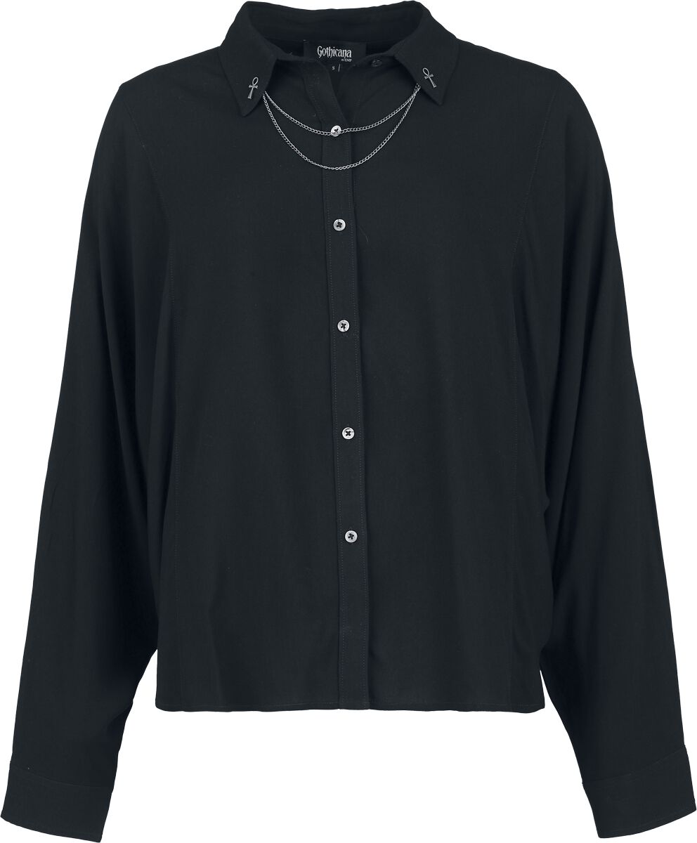4068143327428 - Corporate Goth Bluse schwarz in XL