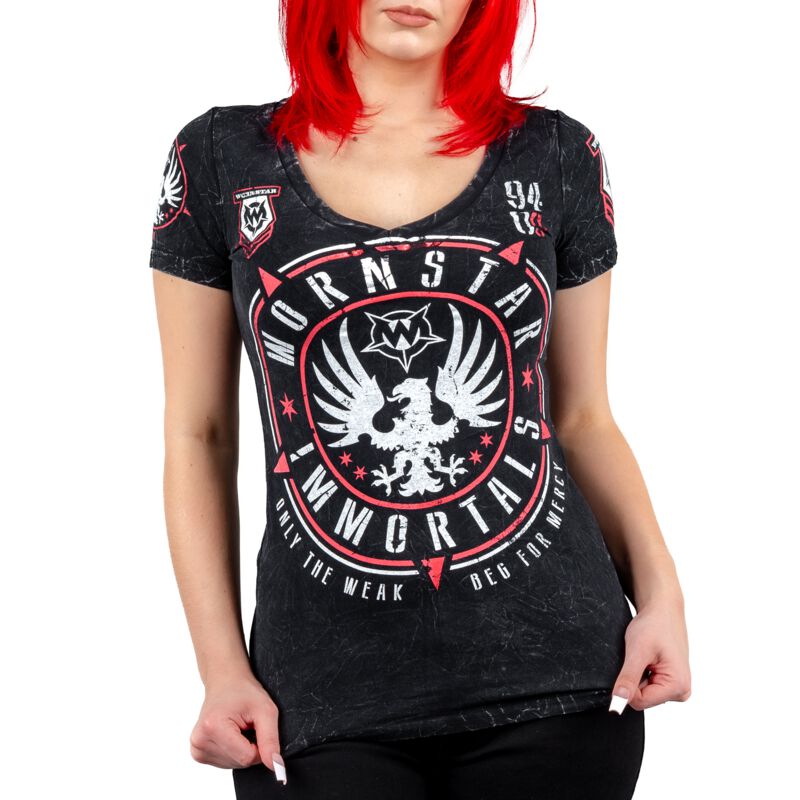 T-Shirt - Immortals Eagle Tee - XS bis 3XL - für Damen - Größe M - schwarz - Frauen - female