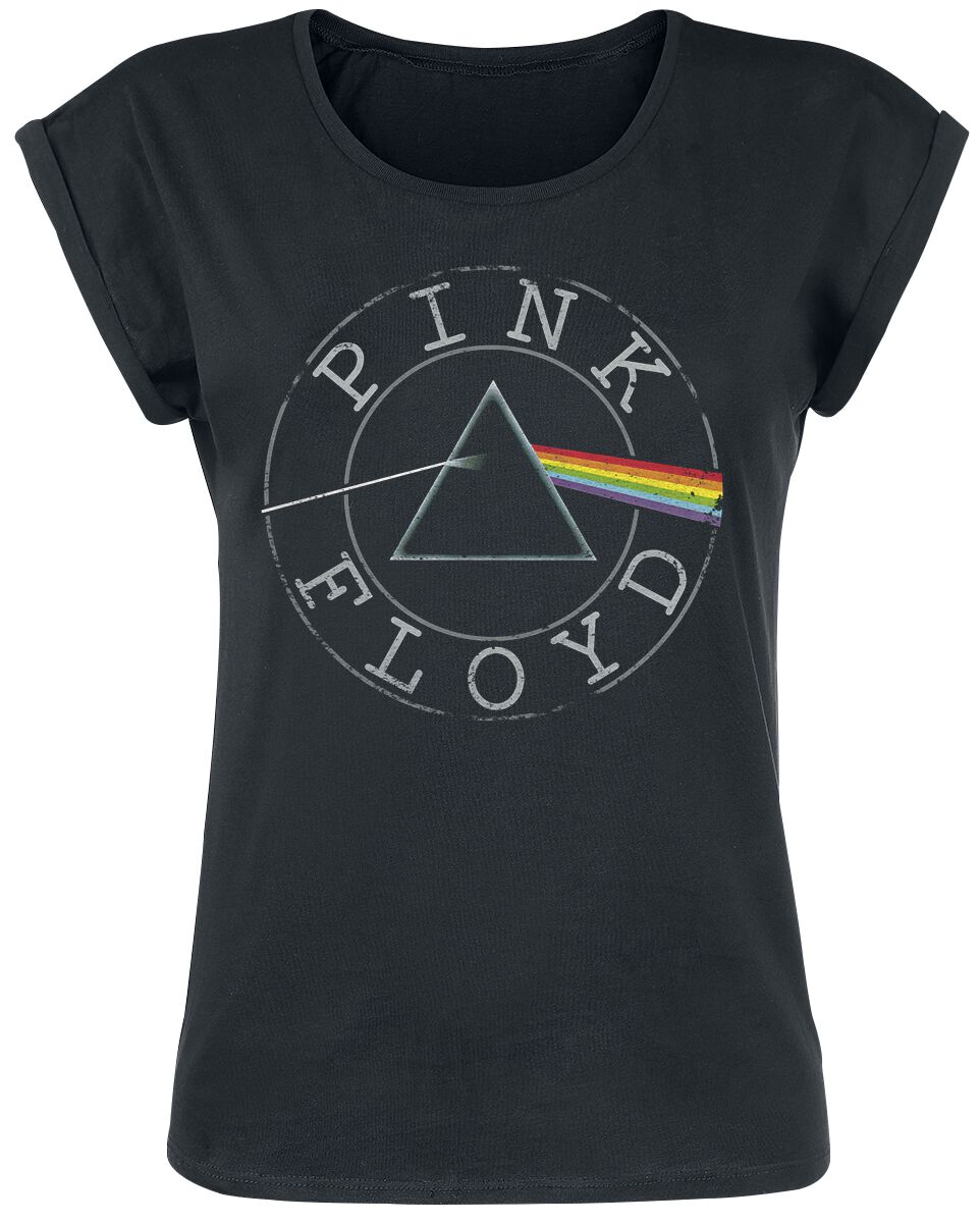 Pink Floyd T-Shirt - Logo Circle - L bis 5XL - für Damen - Größe 3XL - schwarz  - Lizenziertes Merchandise!
