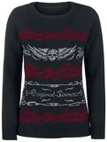 Knitted Skull Sweatshirt, Rock Rebel by EMP, Strickpullover