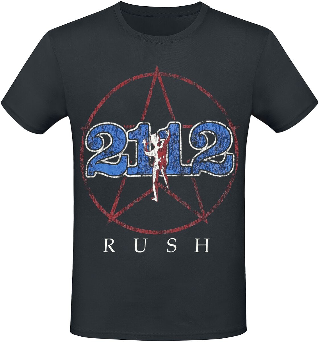 Rush T-Shirt - 2112 Album - S bis 3XL - für Männer - Größe S - schwarz  - Lizenziertes Merchandise!