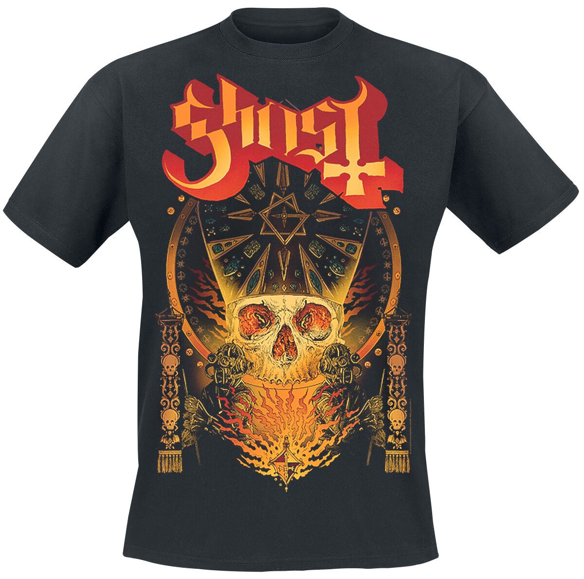 Ghost T-Shirt - Papa Flames - S bis 4XL - für Männer - Größe 4XL - schwarz  - Lizenziertes Merchandise!