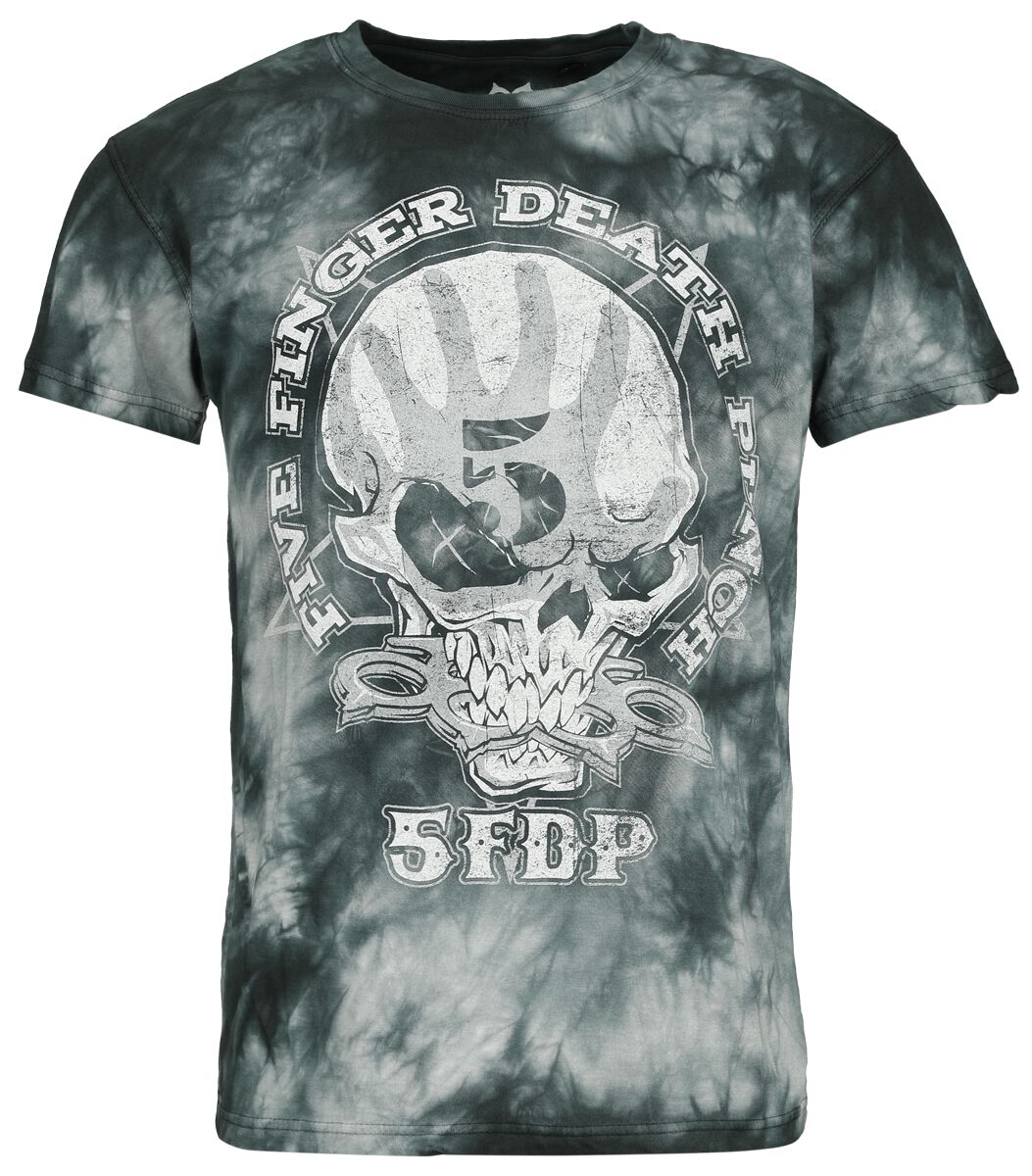 Five Finger Death Punch T-Shirt - 1 2 F U - S bis M - für Männer - Größe S - grau  - Lizenziertes Merchandise!