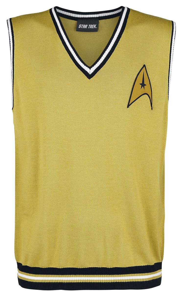 Star Trek Captain Kirk - Sleeveless Pullover Sweatshirt yellow