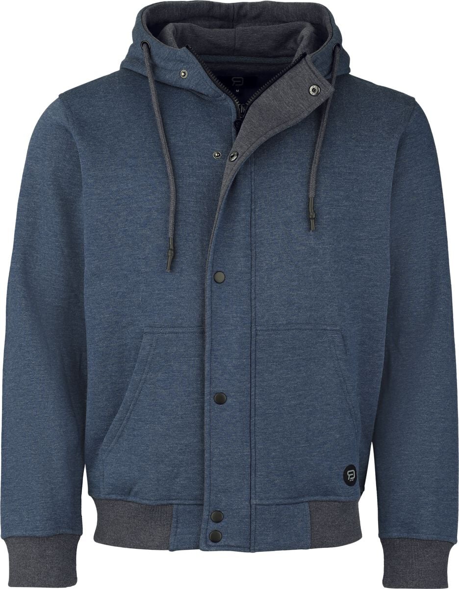 Kapuzenjacke für Männer  blau "Basic Sweatjacket" von RED by EMP
