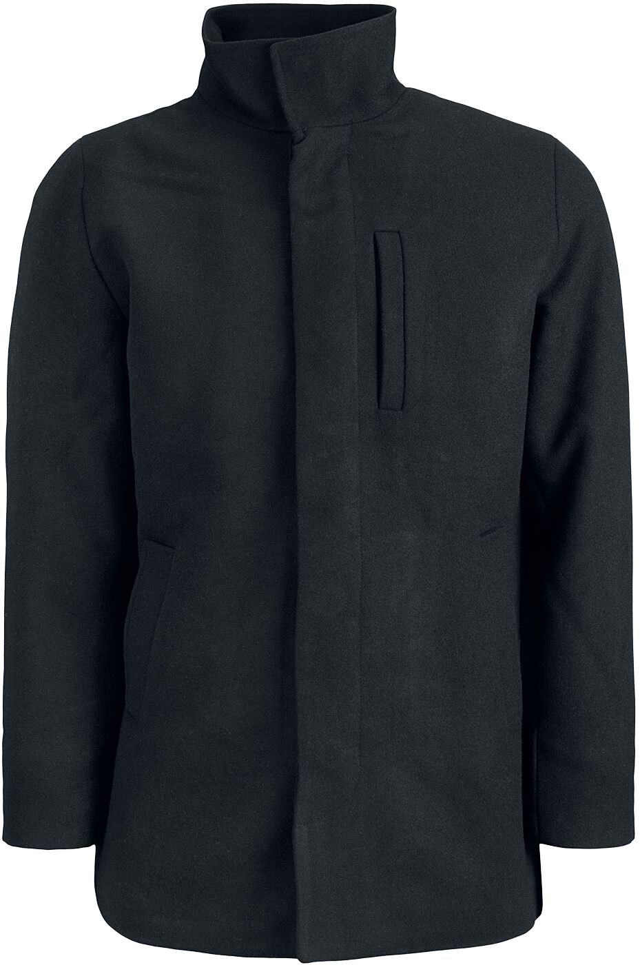 Jack & Jones Winterjacke - Dunham Wool Jacket - S bis XL - für Männer - Größe L - schwarz