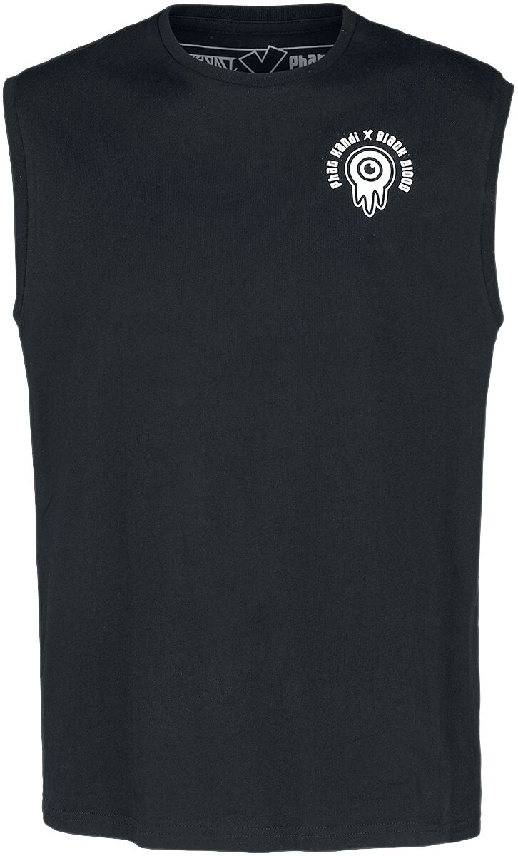 Image of Top Gothic di Black Blood by Gothicana - Phat Kandi X Black Blood by Gothicana tank top - XS a M - Uomo - nero