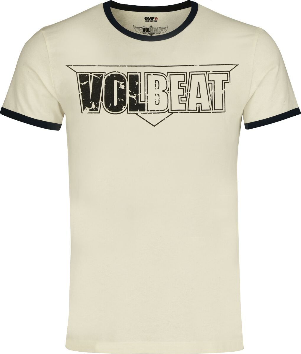 T-Shirt Manches courtes  de Volbeat - Logo - S à 5XL - pour Homme - blanc cassé