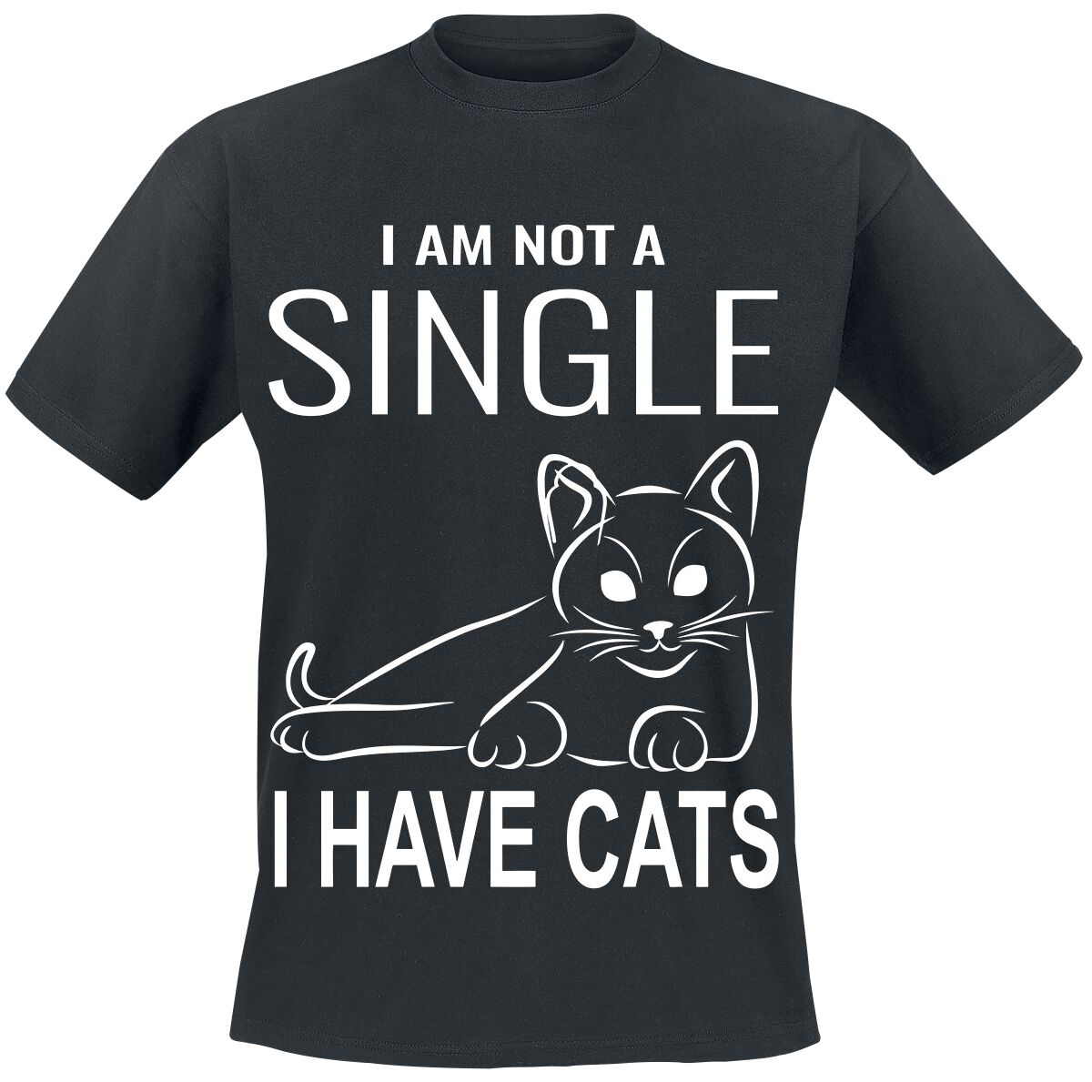 Tierisch I Have Cats T-Shirt black
