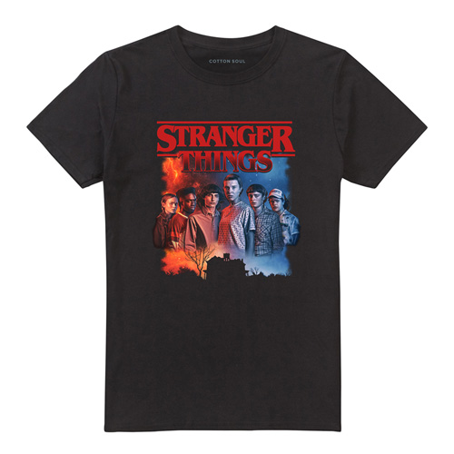 Stranger Things  T-Shirt - Hawkins Creel House - for Men - black