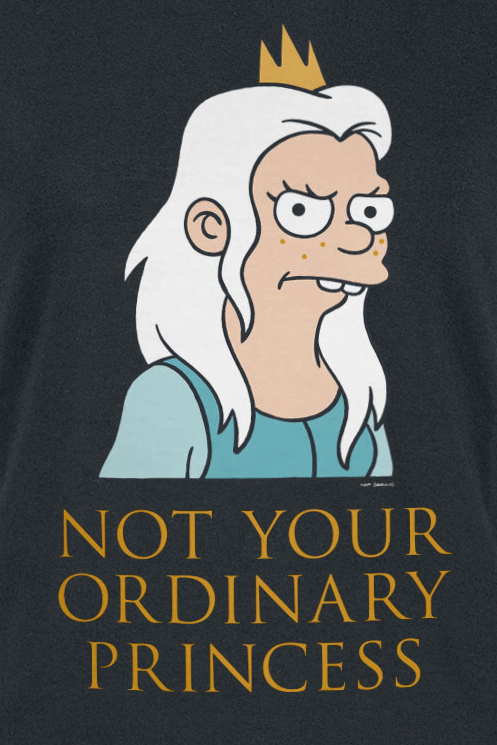 Disenchantment Not Your Ordinary Princess T-Shirt schwarz