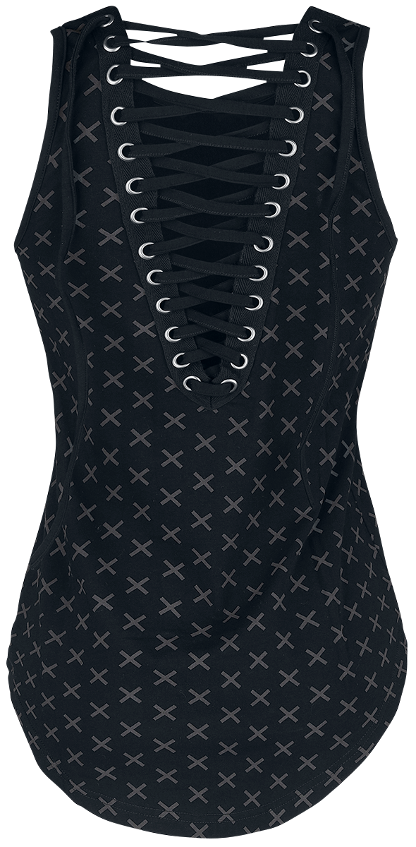 Black Blood by Gothicana Phat Kandi X Black Blood by Gothicana Tank- Top Top schwarz