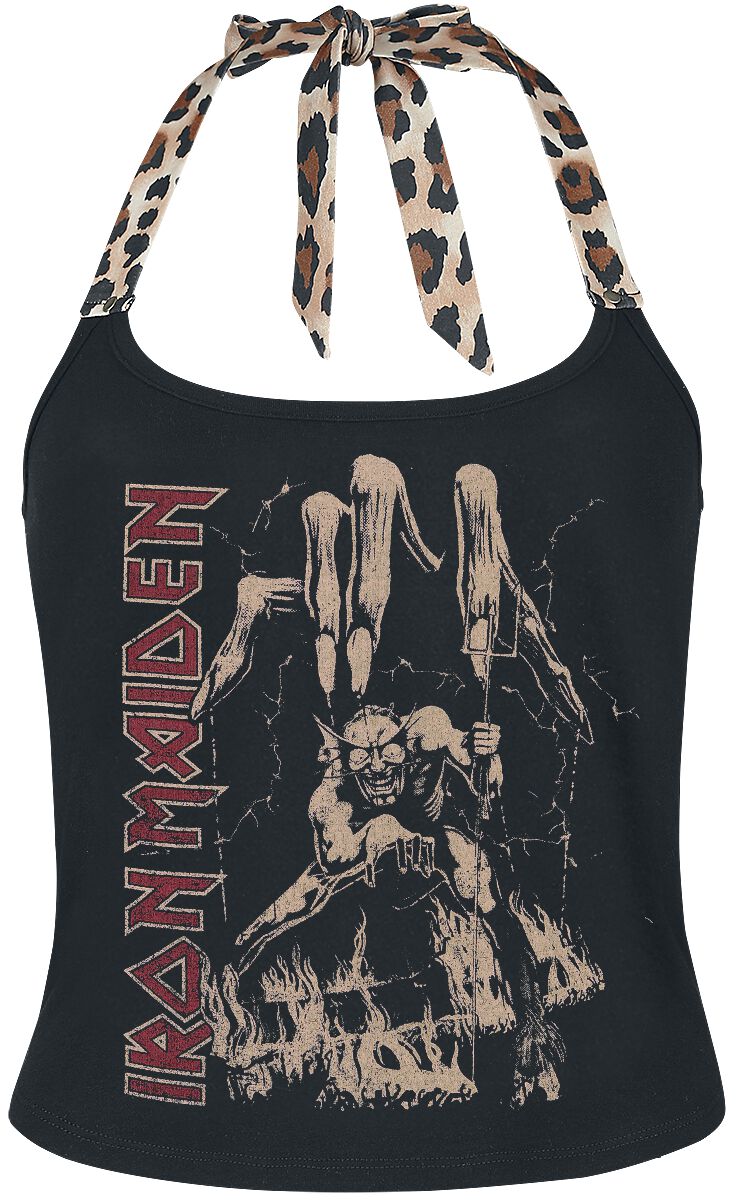 Iron Maiden Neckholder - EMP Signature Collection - L bis XXL - für Damen - Größe L - schwarz/multicolor  - EMP exklusives Merchandise!