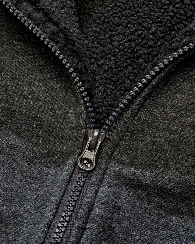 Thumbnail - Brandit Sweatjacket Teddylining Kapuzenpullover schwarz meliert in 5XL