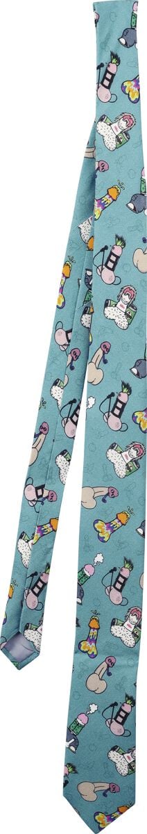 4068143318099 - Pimmel-Krawatte Krawatte blau grau